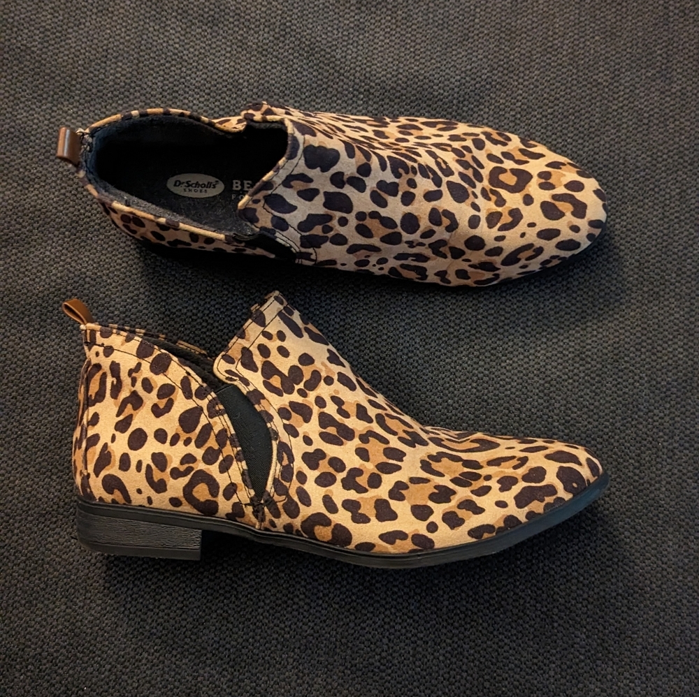 Dr. Scholl's leopard print booties